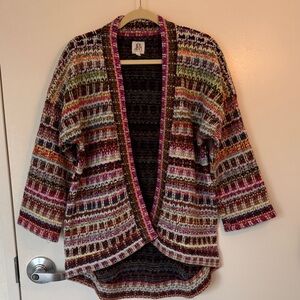 Colorful Striped Women's Cardigan